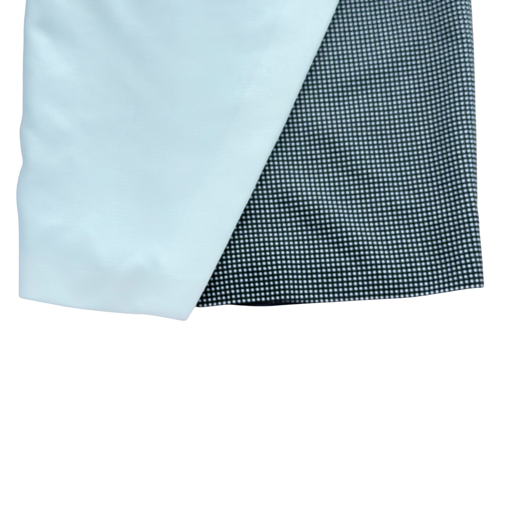 Kenzow Paris Women's Asymmetrical Wrap Mini Skirt White Black Check FR36 US 4 - Picture 5 of 14